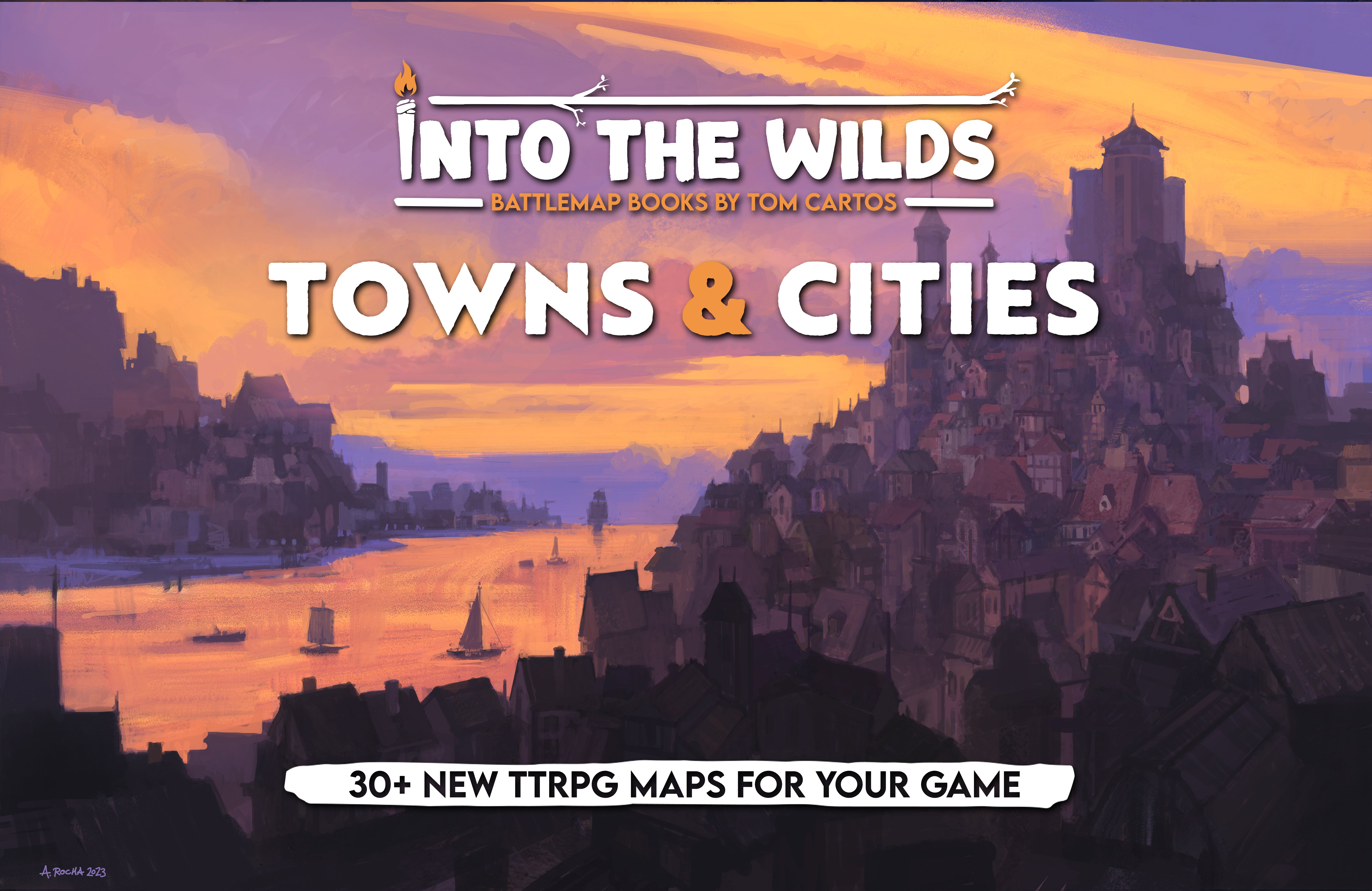 Into the Wilds Battlemap Books - Towns & Cities – QM Direct