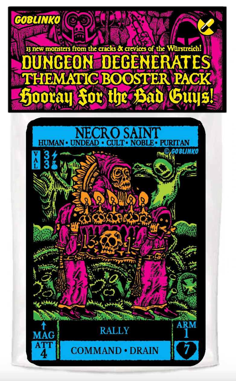 Dungeon Degenerates: Hooray For The Bad Guys booster – QM Direct