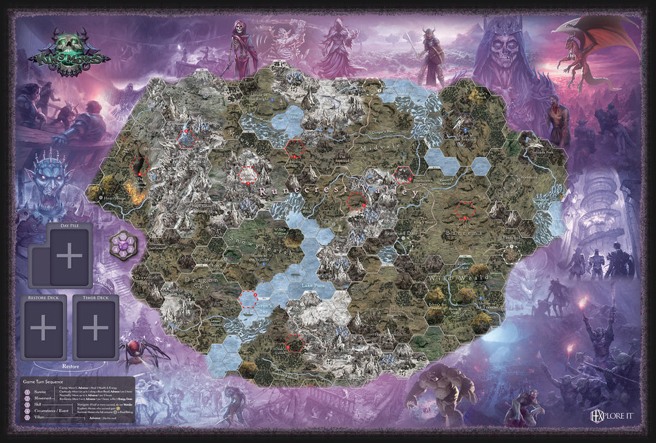 HEXplore It: Klik's Madness Campaign Mat (Pre-Order)