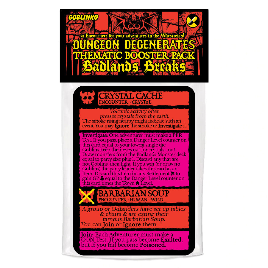 Dungeon Degenerates: Badlands Breaks booster (Pre-order)