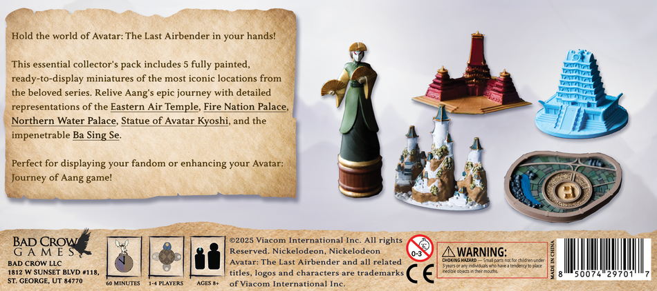 Avatar: Journey of Aang - Iconic Locations Pack - Painted Miniatures (Pre-Order)