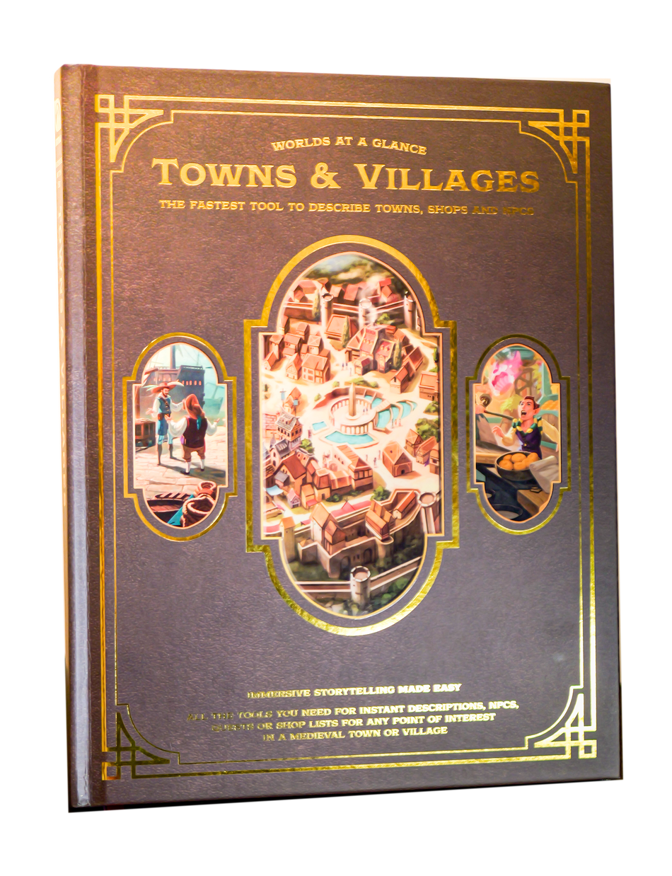 Worlds at a Glance: Towns & Villages Book (Pre-order)