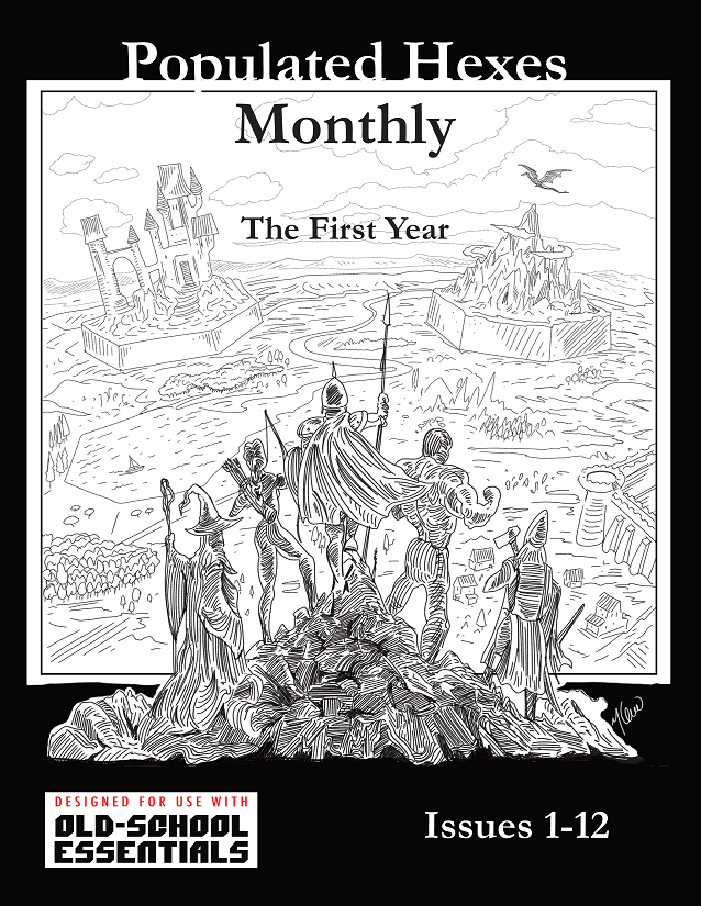 Populated Hexes Monthly: Year One (Pre-Order)