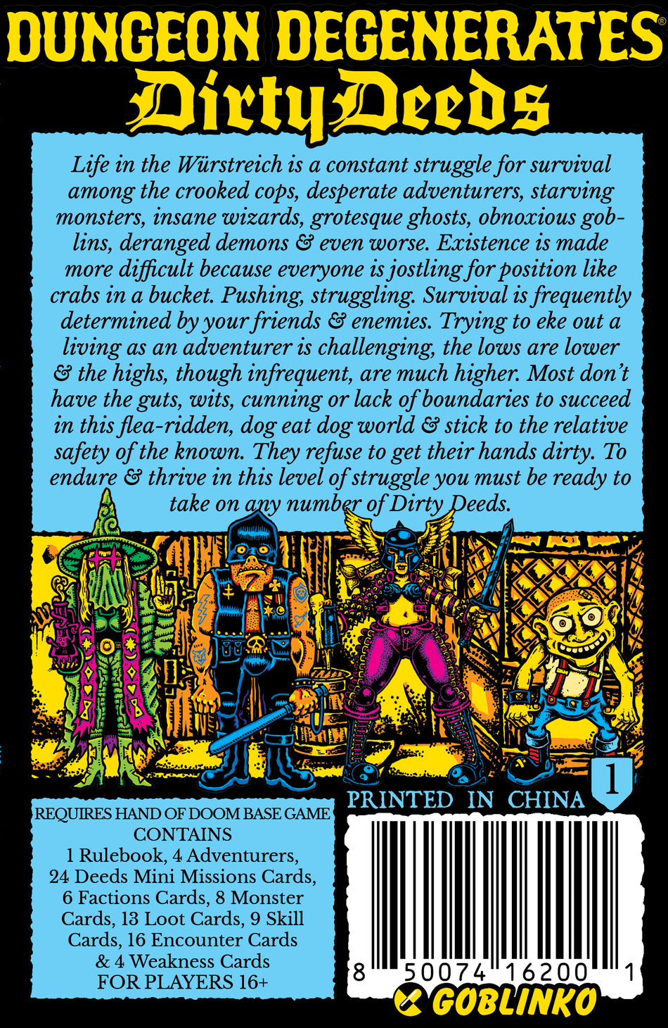 Dungeon Degenerates: Dirty Deeds Expansion Box (Pre-Order)