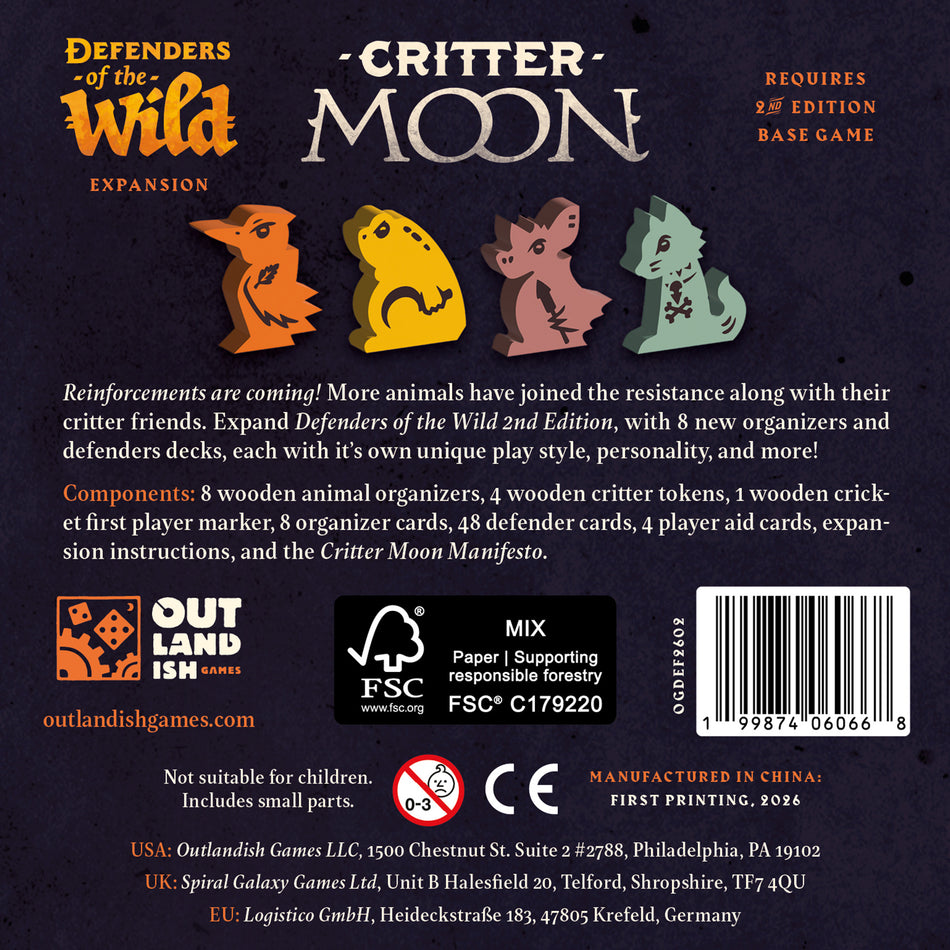 Defenders of the Wild: Critter Moon Expansion (Pre-Order)