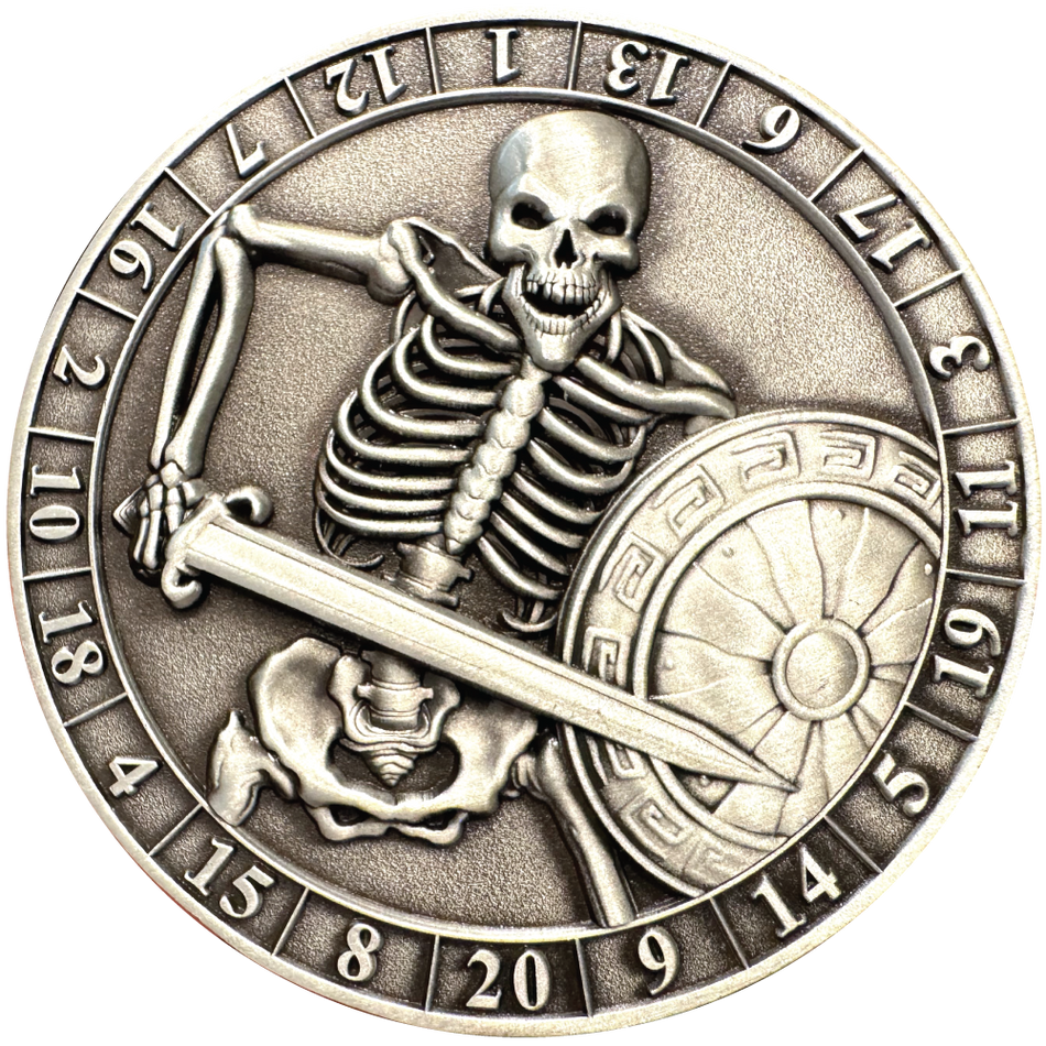 Dice Coin D20 Skeleton  (Pre-order)