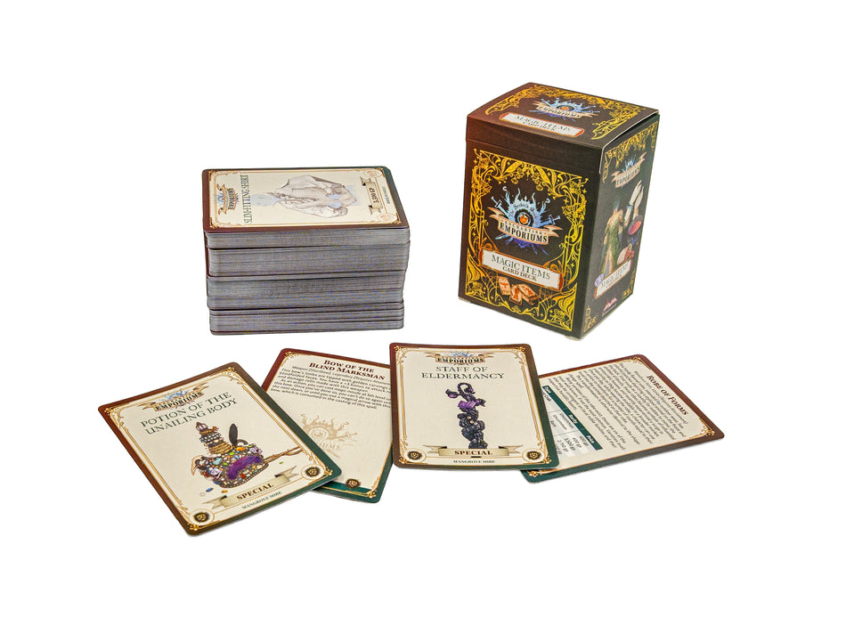 The Seeker’s Guide to Enchanting Emporiums: Magic Item Card Deck (Pre-Order)