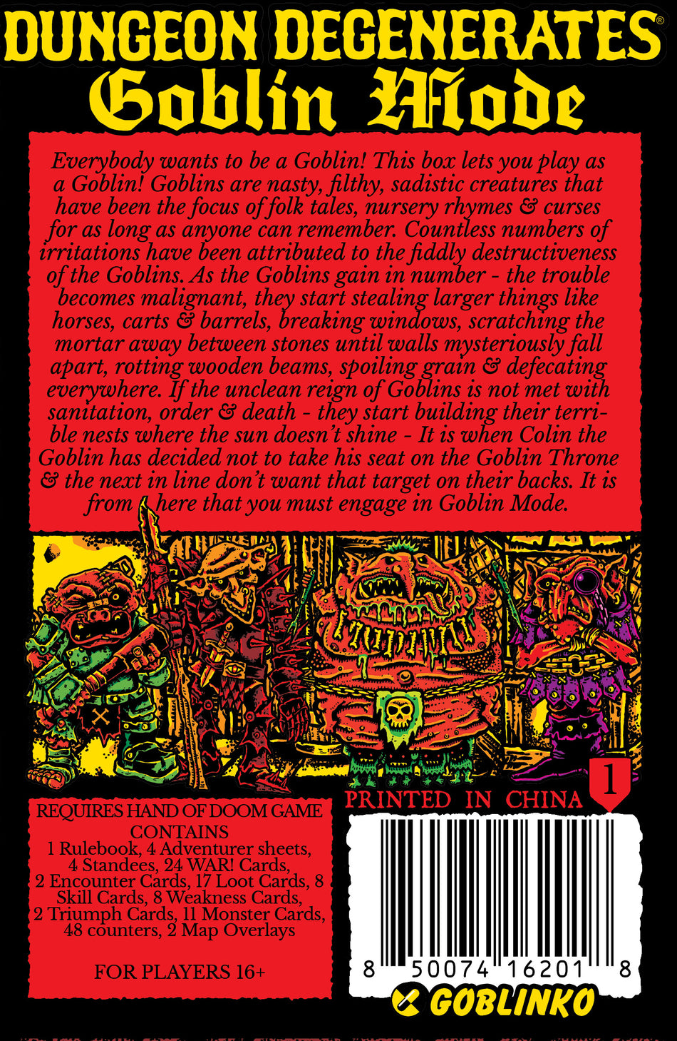 Dungeon Degenerates: Goblin Mode Expansion Box (Pre-Order)