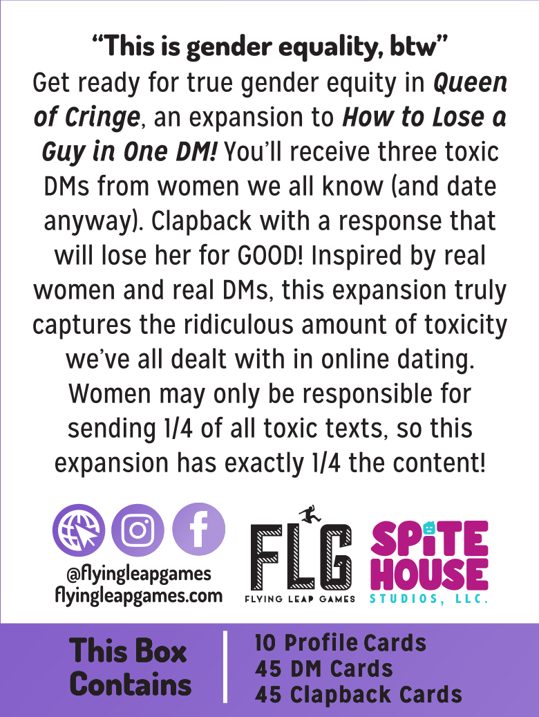 How to Lose a Guy in One DM: Queen of Cringe Expansion (Pre-Order)