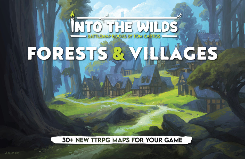 Into the Wilds Battlemap Books - Forests & Villages (Pre-order)