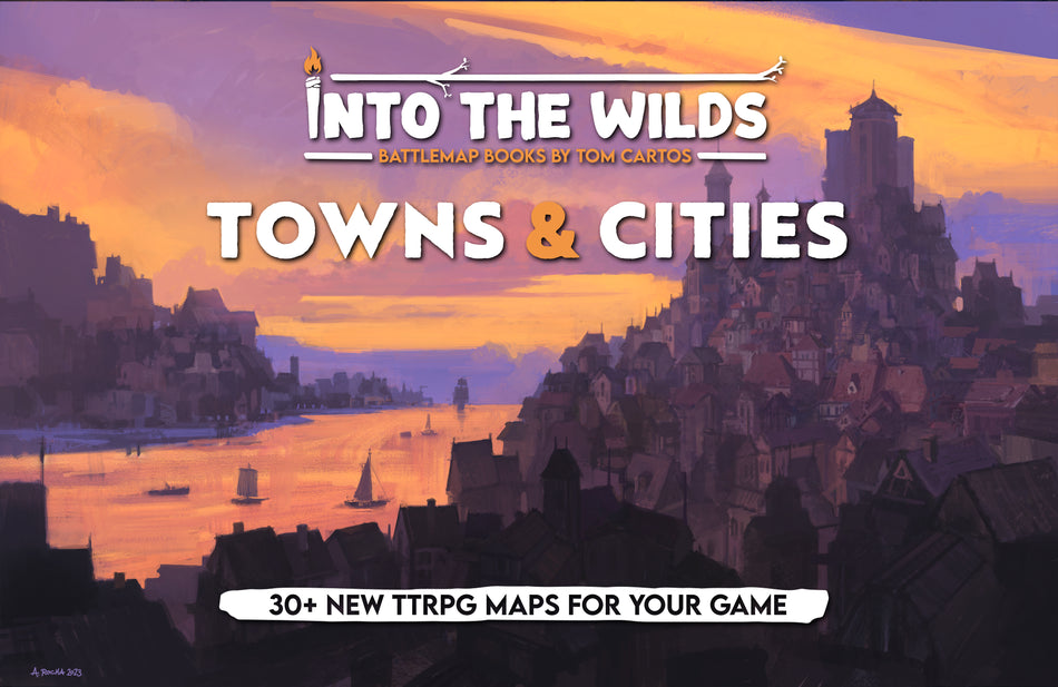 Into the Wilds Battlemap Books - Towns & Cities (Pre-order)