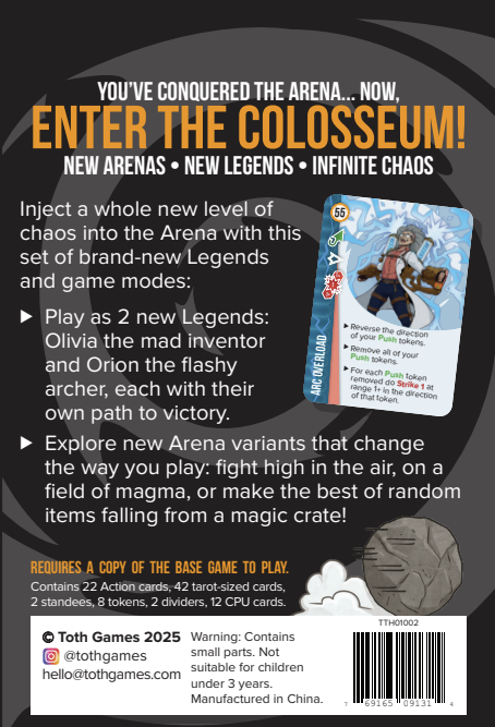 Legends of the Arena: Chaotic Colosseum Expansion (Pre-Order)