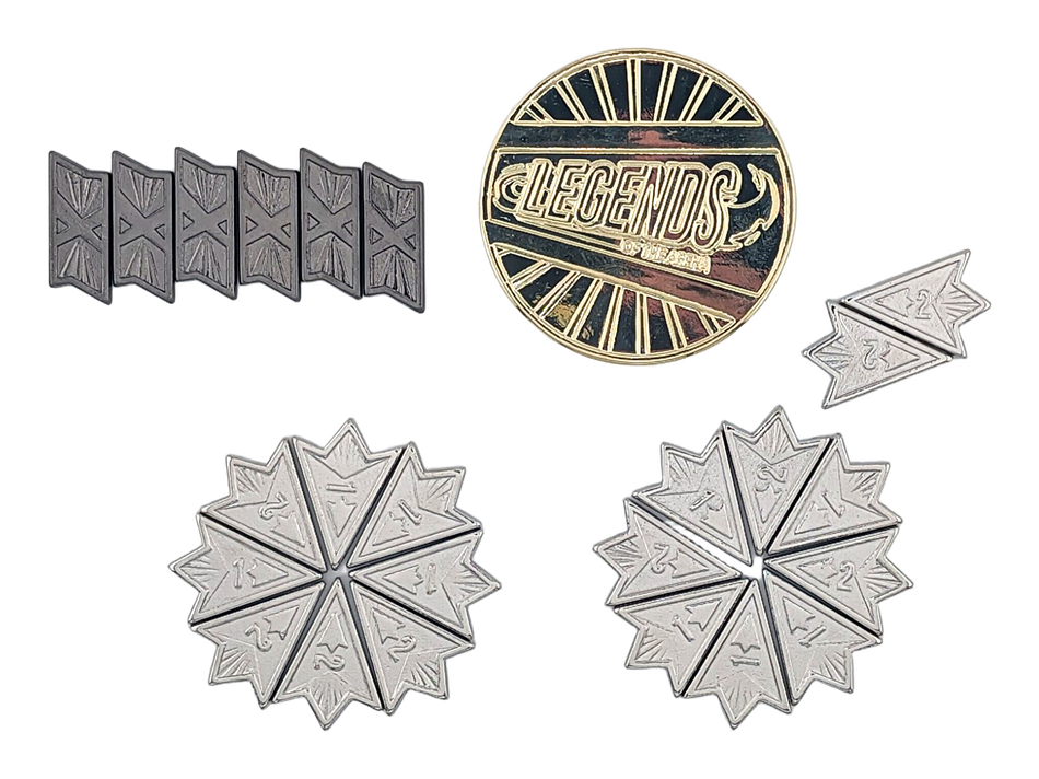 Legends of the Arena: Metal Initiative, Push & Fatigue Tokens (Pre-Order)