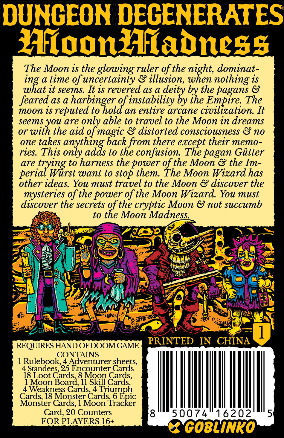 Dungeon Degenerates: Moon Madness Expansion Box (Pre-Order)