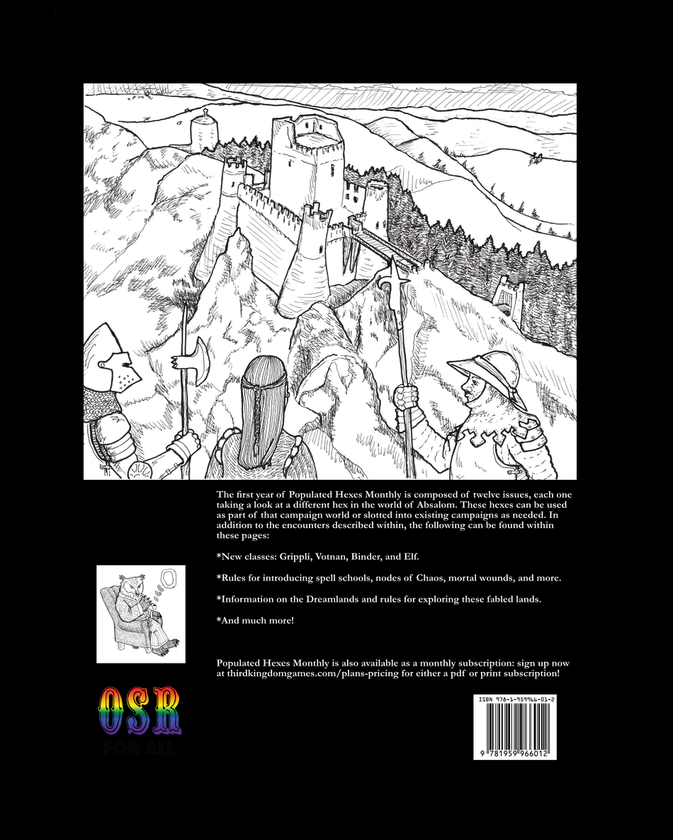 Populated Hexes Monthly: Year One (Pre-Order)