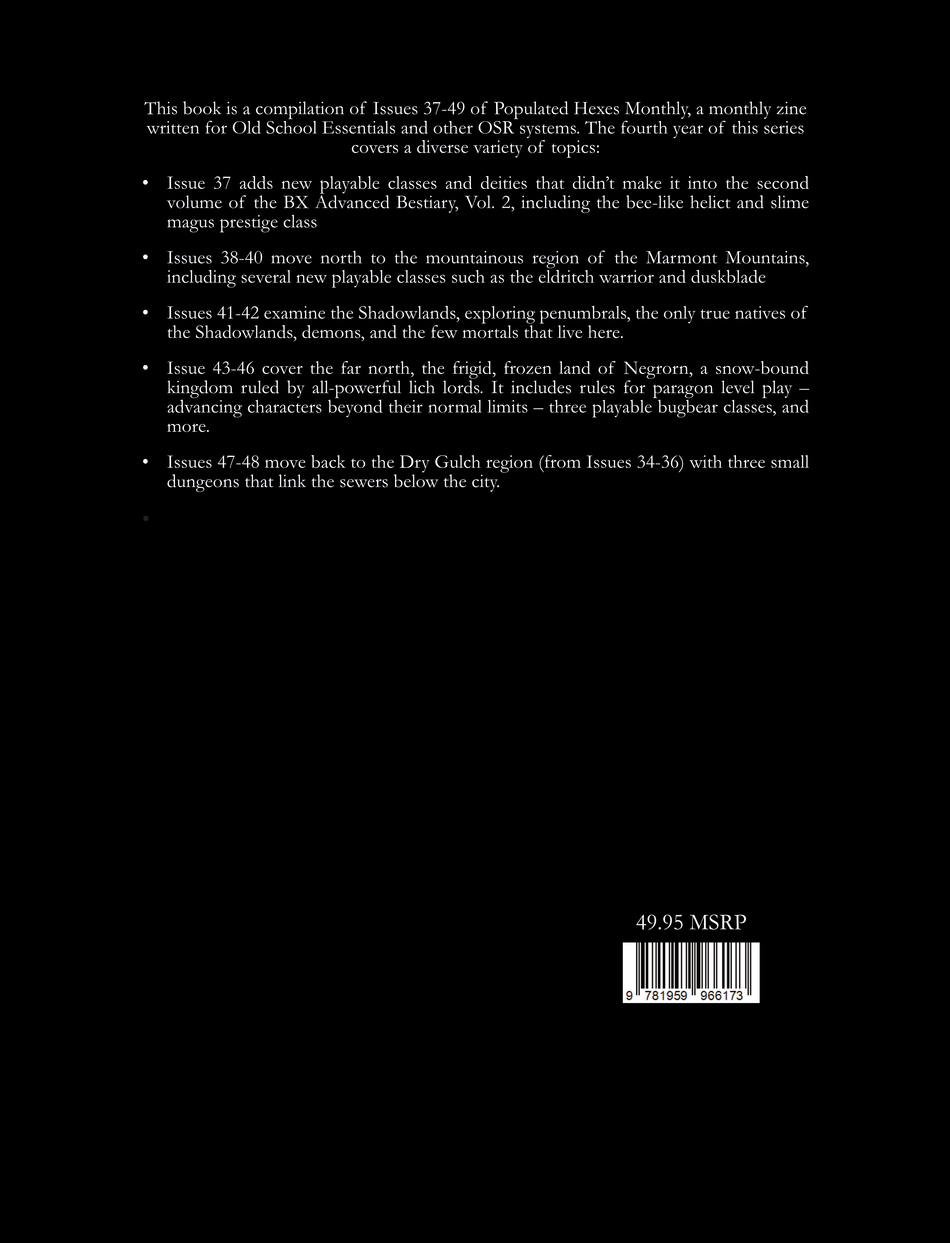 Populated Hexes Monthly: Year Four (Pre-Order)
