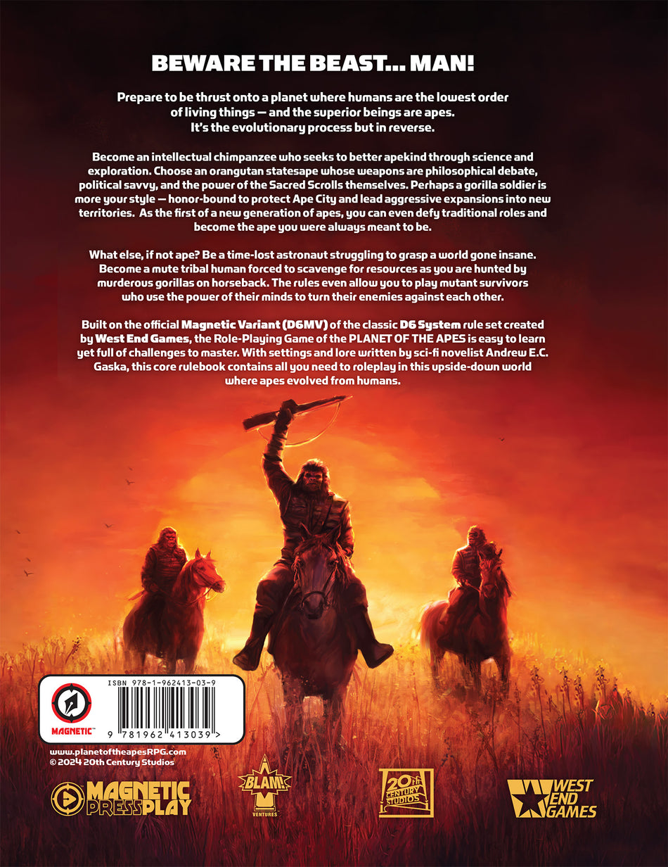 Planet of the Apes RPG Core Rulebook (Pre-Order)