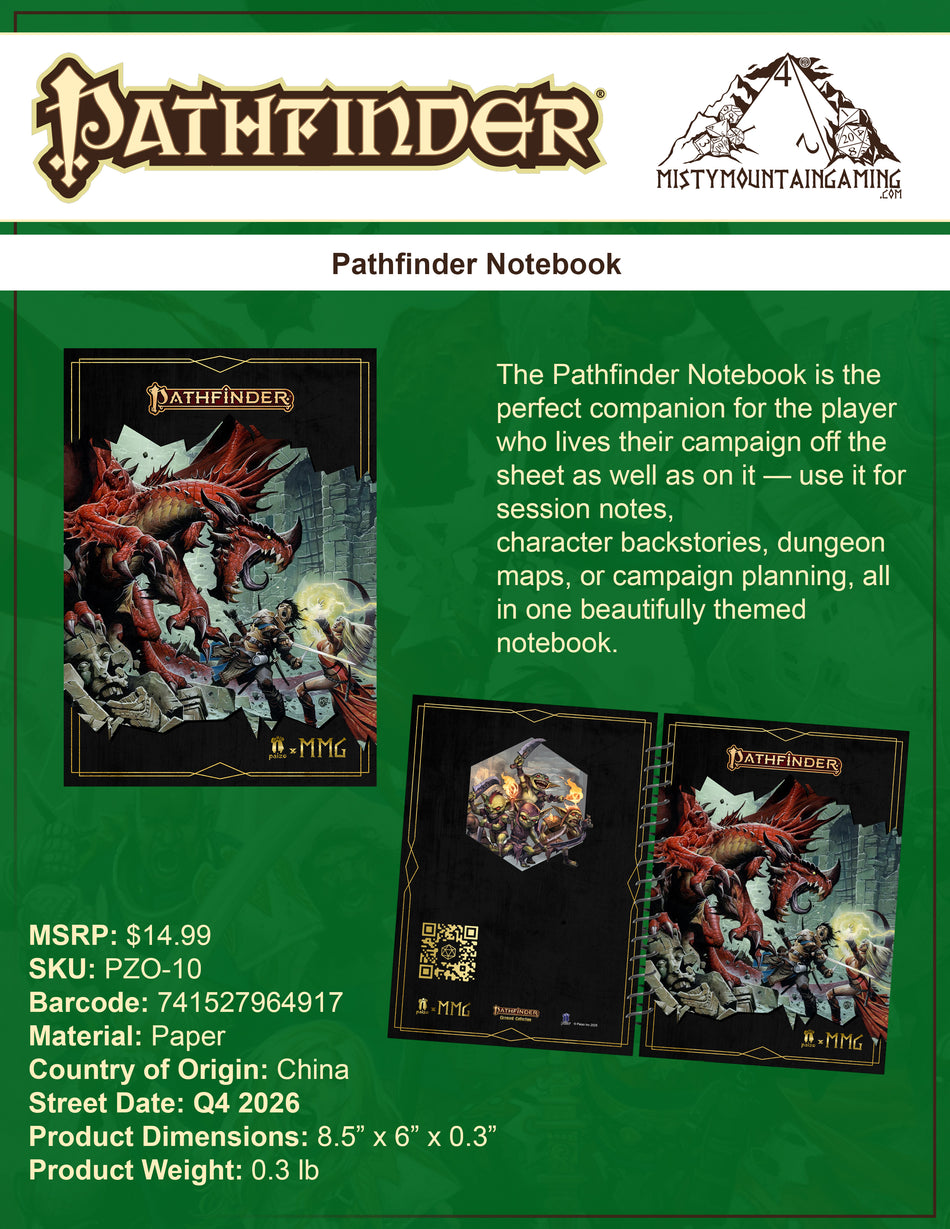 Pathfinder Notebook (Pre-Order)