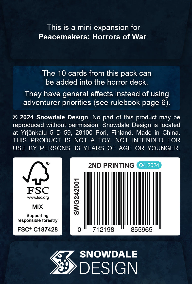 Peacemakers: Horrors of War - Shared Nightmares Expansion (Pre-Order)