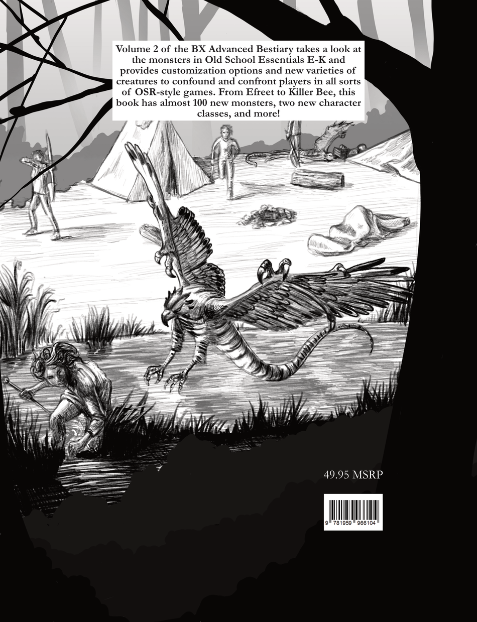 BX Advanced Bestiary, Volume 2 (Monsters E-K) (Pre-Order)