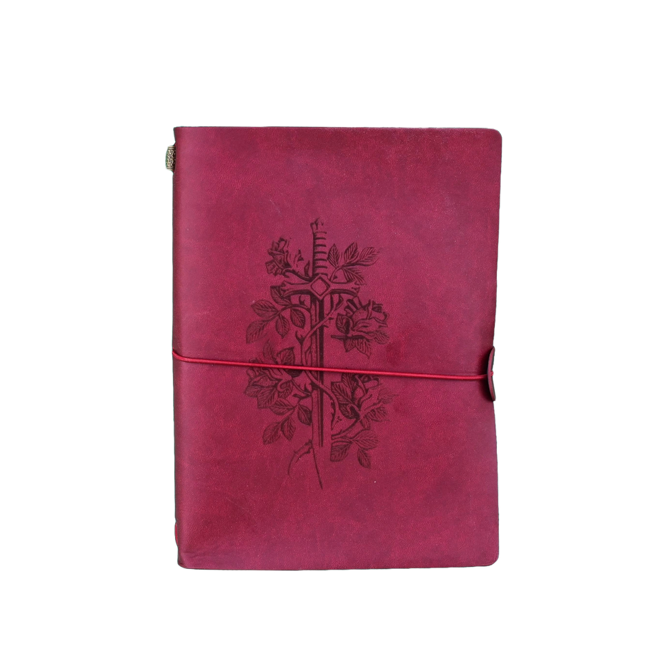 Character Journal (Red) - Sword and Rose (Pre-Order)