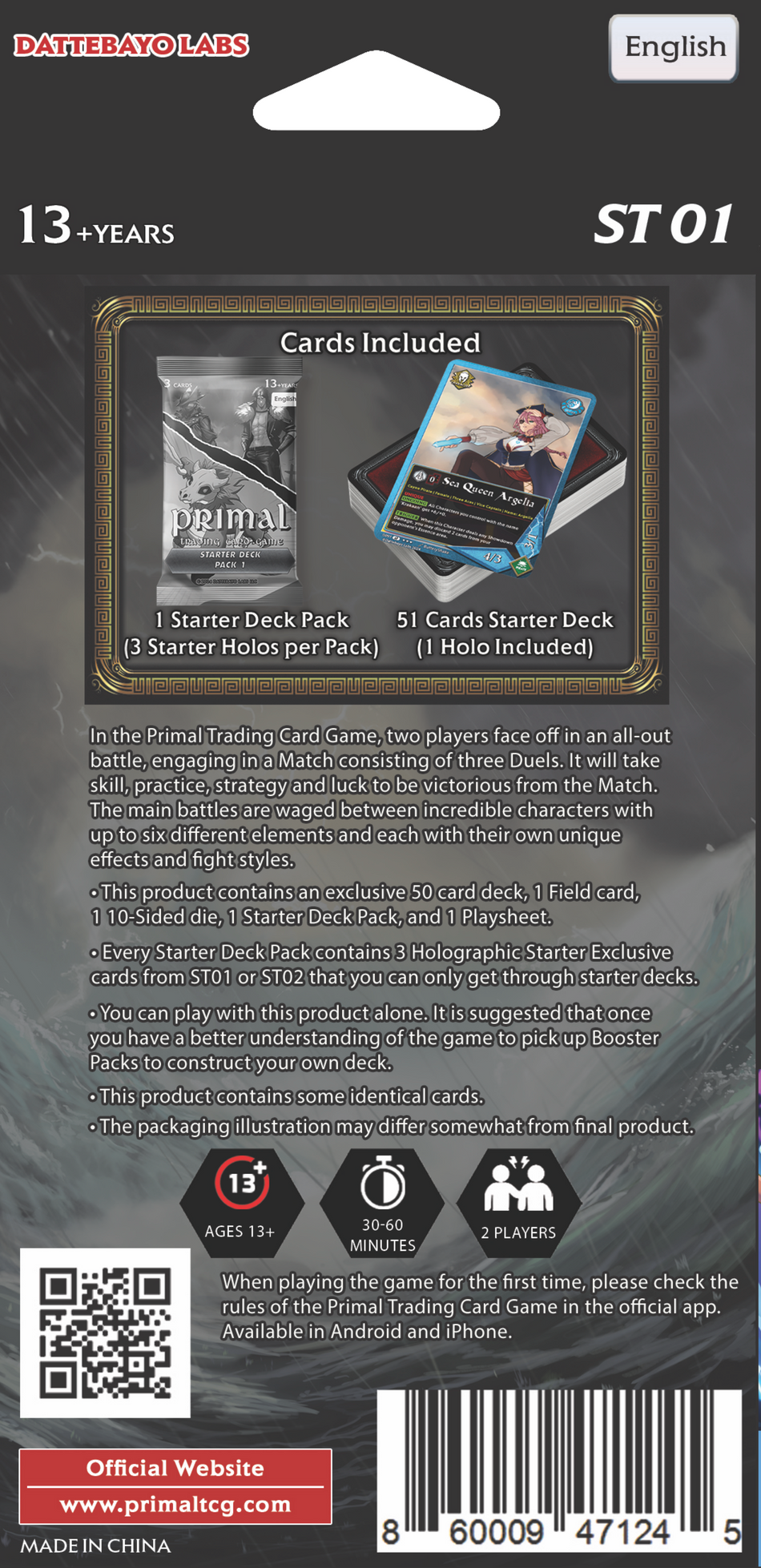 Primal TCG: Sea Invasion Starter Deck (ST01)