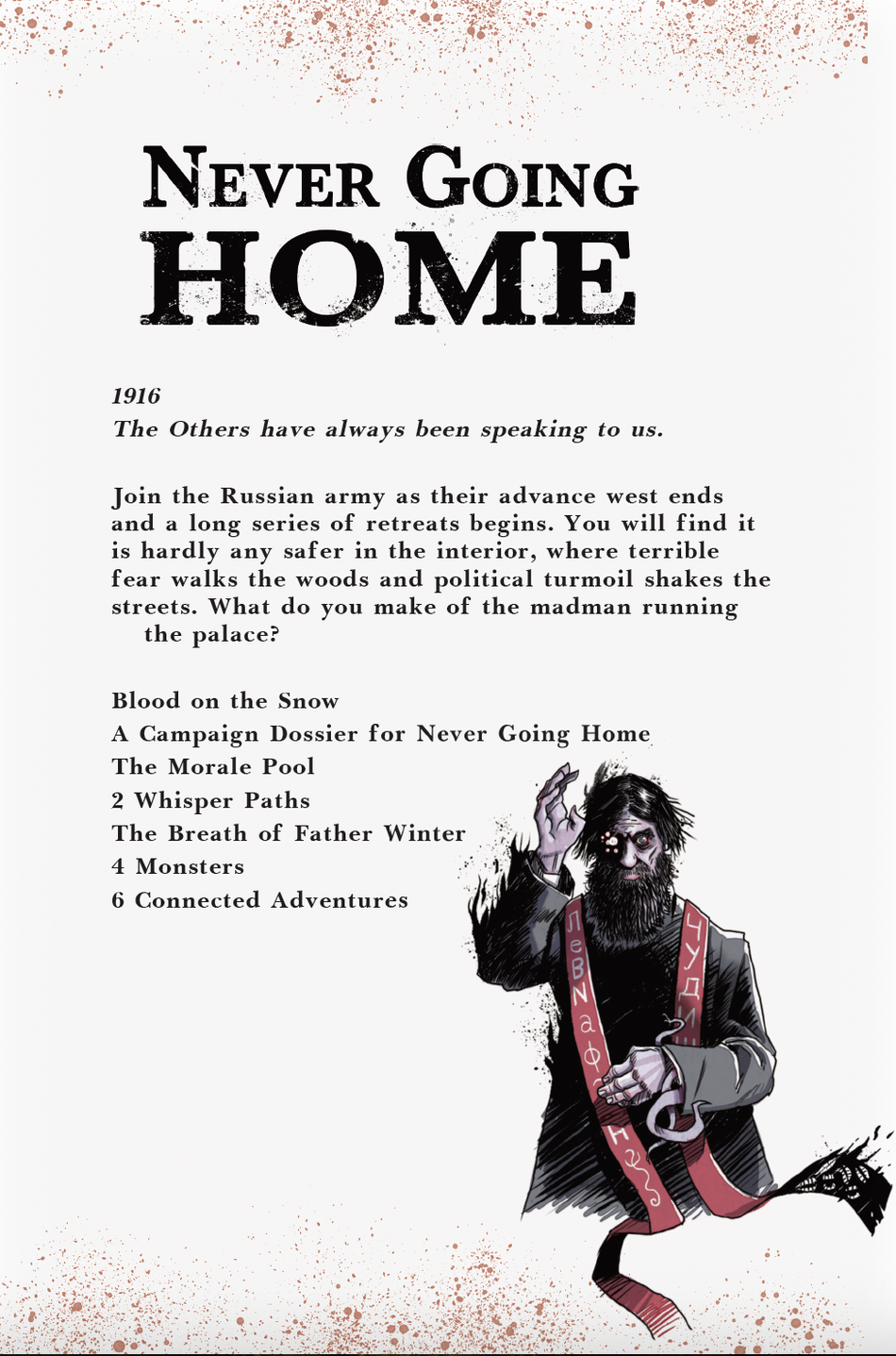 Never Going Home RPG: Blood on the Snow (Pre-Order)