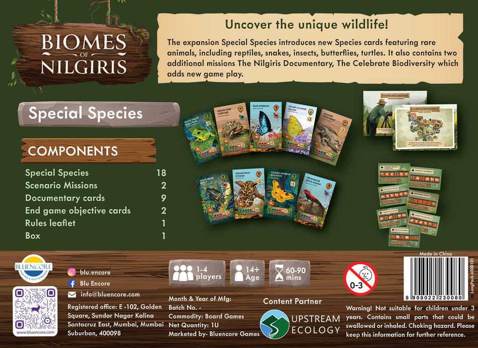Biomes of Nilgiris: Special Species Expansion (Pre-Order)