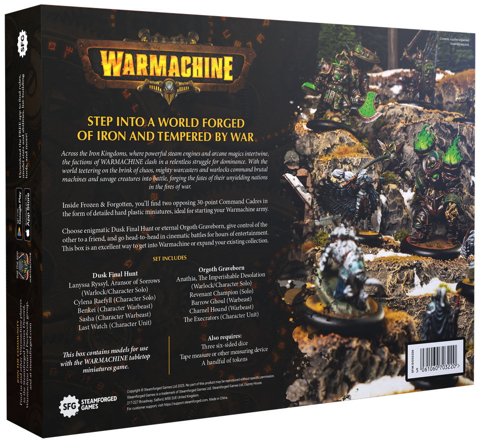 Warmachine: Frozen & Forgotten Two Player Starter Set (Orgoth vs. Dusk)