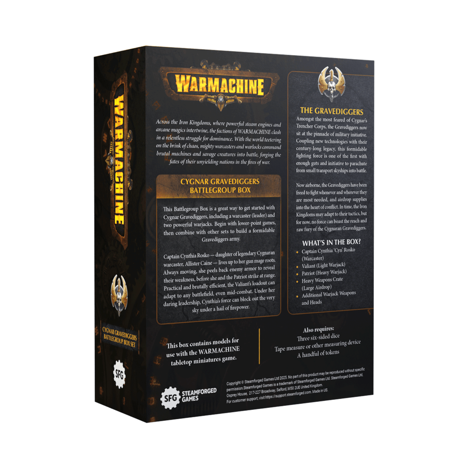Warmachine: Cygnar Gravediggers Battlegroup Box (Backorder)