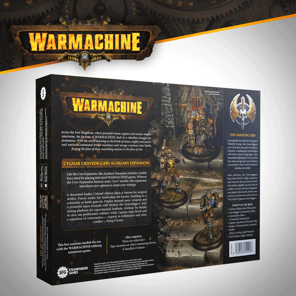 Warmachine: Cygnar Gravediggers Auxiliary Expansion (Backorder)