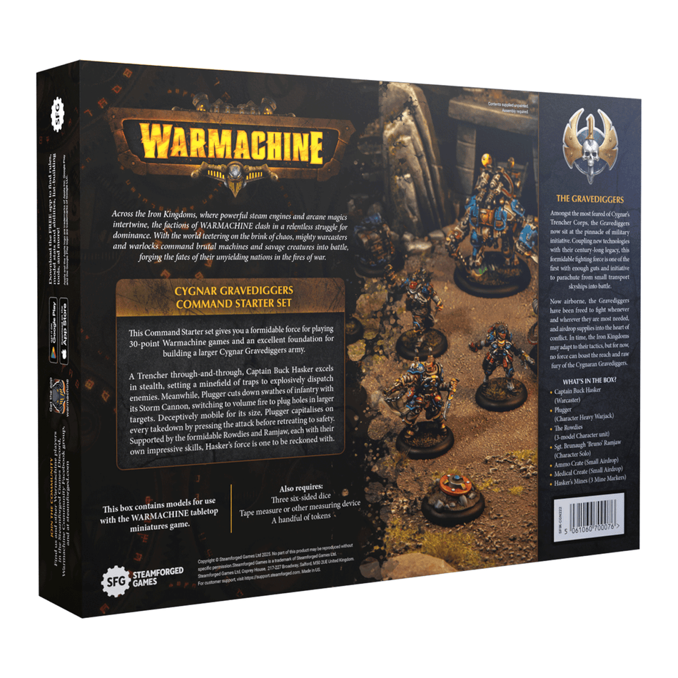 Warmachine: Cygnar Gravediggers Command Starter (Backorder)