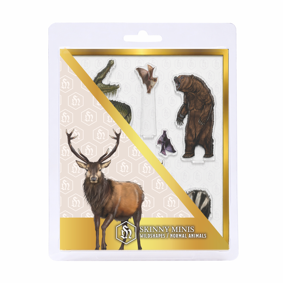 Skinny Minis - Wildshapes / Normal Animals (Pre-Order)