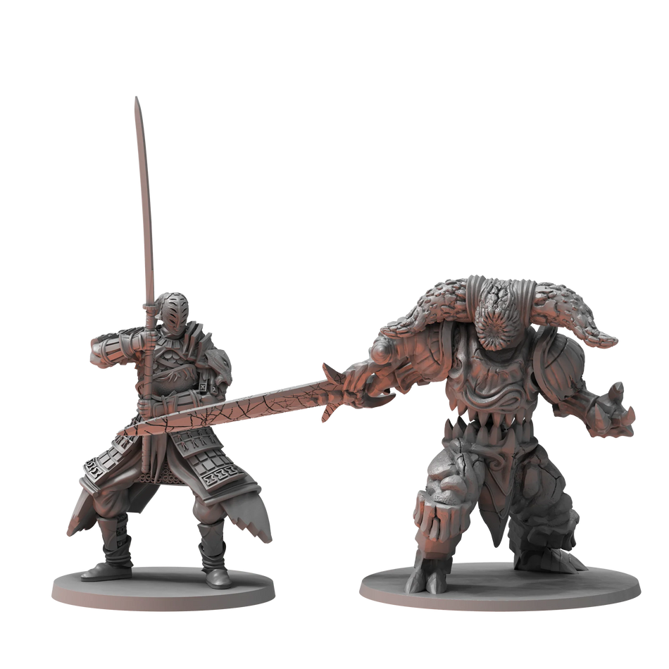 Dark Souls RPG Minis - Sir Alonne & Smelter Demon