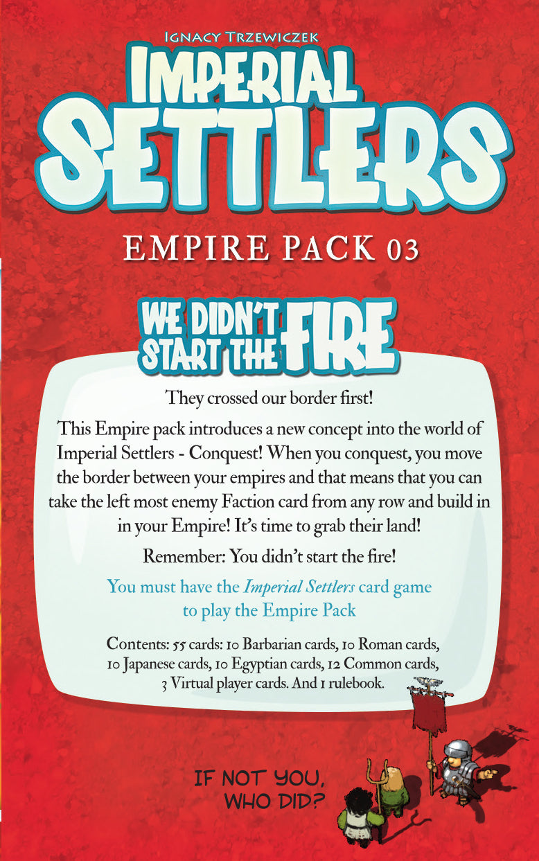 Imperial Settlers: We Didn't Start The Fire Empire Pack