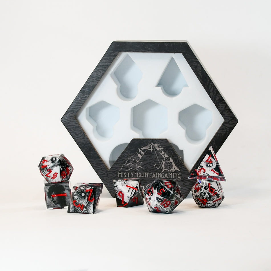 Junji Ito Sharp-Edge Resin Dice Set (Pre-Order)